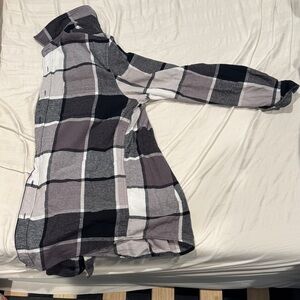 Plaid Button-Up Shirt